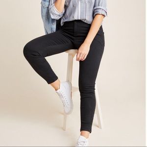 NWT Anthropologie Black High Rise Denim Legging